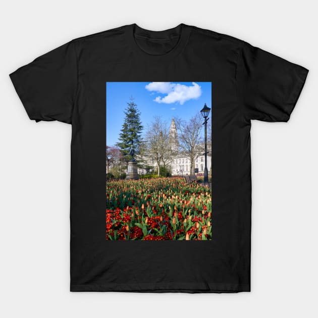 City Hall, Cardiff T-Shirt by RJDowns